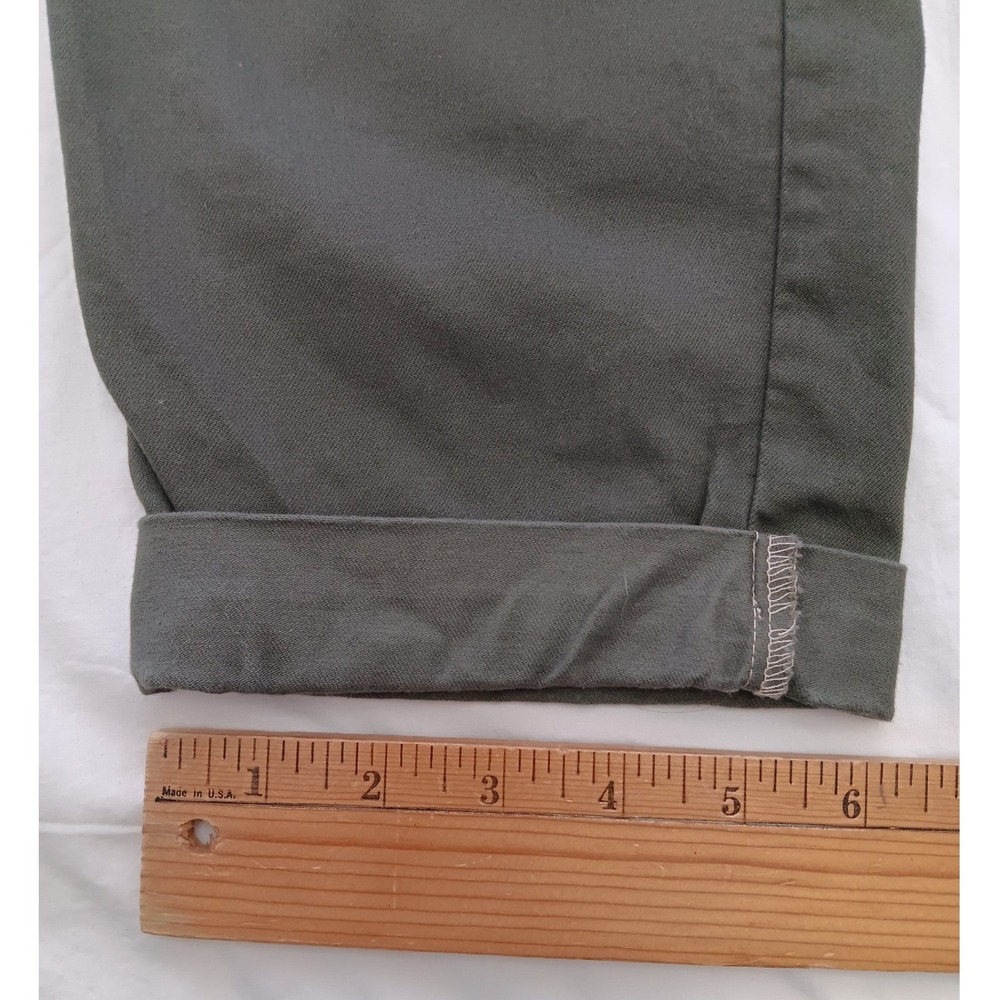 Wild Fable Olive Green Paperbag Waist Tapered Pants with D-Ring Belt Size 10 - Picture 5 of 13